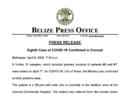 Coronavirus in Belize ,number 8th patient