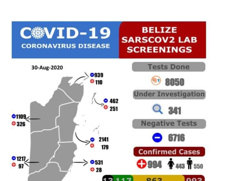 29 New Cases of COVID-19 8-30-2020