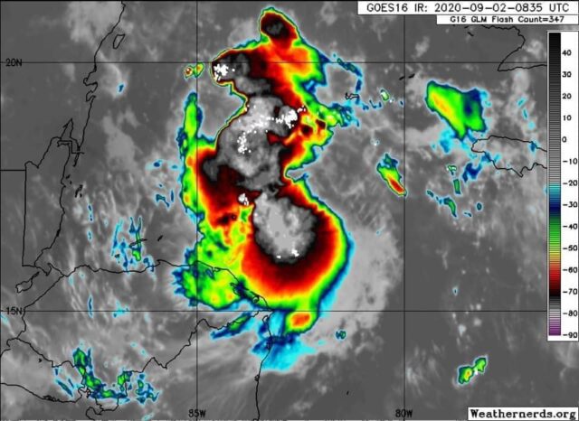 Tropical Storm Nana Continues Westward with Little Change in Strength2