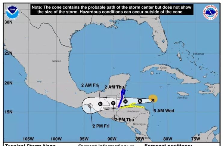 Tropical Storm Nana Update 08-02-2020