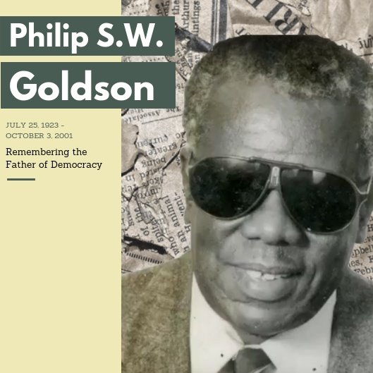 On the anniversary of his death, we remember Philip S.W.Goldson - National Hero, Activist, Editor and Politician.